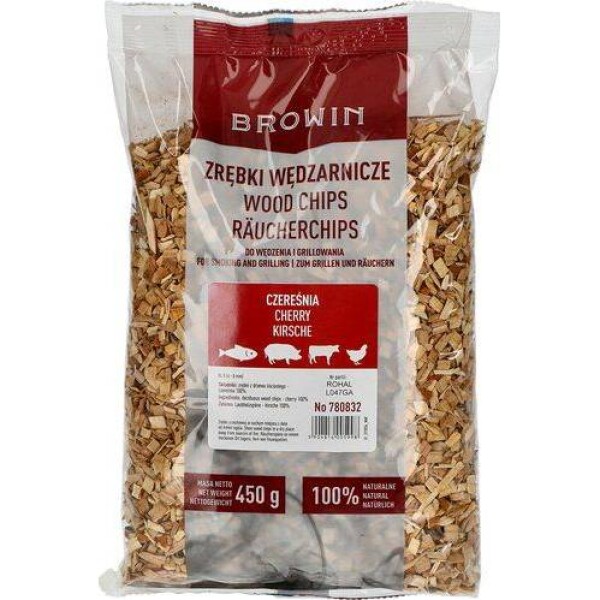 Drevná štiepka na údenie/grilovanie, višňa, 450 g, trieda 8 - BIOWIN - BIOWIN