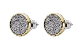 Fossil Blyštivé pozlátené náušnice kôstky Hazel JOF01039710