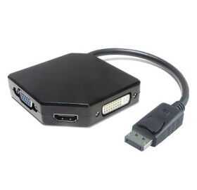 PremiumCord adaptér DisplayPort - HDMI + DVI + VGA 1080p (4K over HDMI) (kportad14)