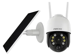 Foscam B4 / Vonkajšia IP kamera / Batériová so solárnym panelom / 2560 x 1440 px / Wi-Fi / IP65 / IR 10 m (B4)