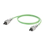 Weidmüller 1119730070 RJ45 sieťové káble, prepojovacie káble CAT 5e SF/UTP 7.00 m zelená samozhášavý, s ochranou 1 ks; 1119730070