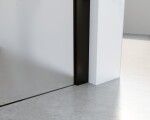 HOPA - Walk-in sprchovací kút LAGOS BLACK NEW 200 - Farba rámu - Čierna, Rozmer A - 115, Rozmer C - 200, Výplň - Matné bezpečnostné sklo - 8 mm BCLAGO115MBFN2