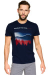 Pánske pyžamo 39907 Nature blue - HENDERSON tmavě modrá XXL