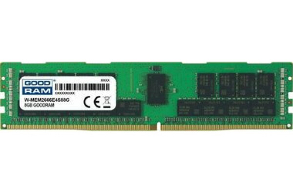 GOODRAM W-MEM2666E4S88G 8GB ECC 2666MHz / DDR4 / UDIMM / CL19 / 1.2V (W-MEM2666E4S88G)