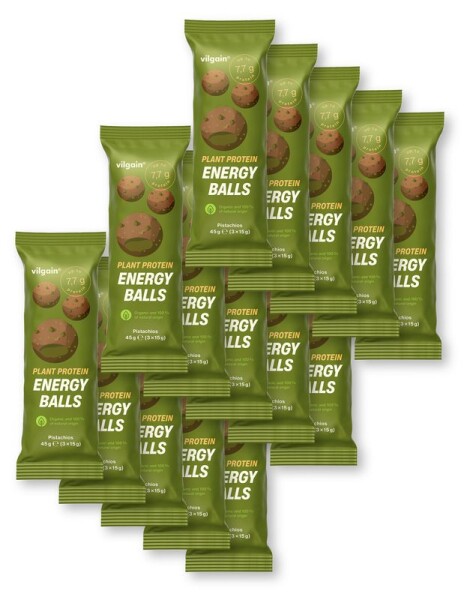 Vilgain Plant Protein Energy Balls BIO – 15× pistácie 45 g (3 x 15 g)