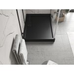 MEXEN - Flow+ sprchová vanička obdĺžniková 70 x 90, čierna mat 46R707090H