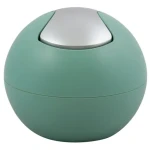 Spirella BOWL MATT mini výklopný odpadkový kôš 1 L matný zelený / plast (7610583203724)