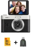 Kodak PixPro C1 čierna, sada s kartou 16GB a čítačkou / Fotoaparát / 13 MPx / 4X zoom / 2,8" výklopný LCD (SB11425)