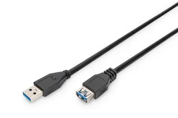 Digitus čierna / Predlžovací kábel USB 3.0 AA / 3 m (AK-300203-030-S)