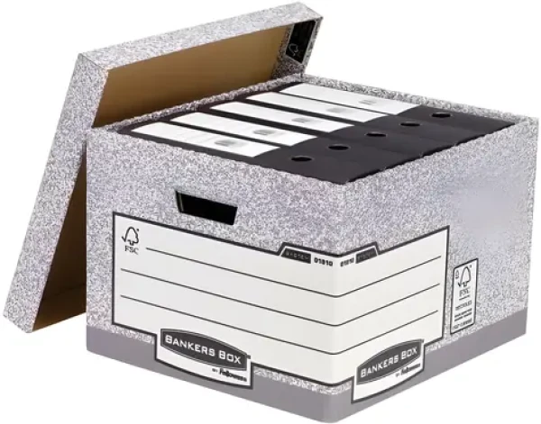 Fellowes Bankers Box System FastFold 01810-FFEU / Archivačné krabice / FSC / Veľká / Rýchle zostavenie (01810-FFEU)
