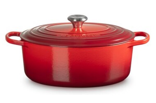 Le Creuset Signature Oválny hrniec s pokrievkou 31 cm červená (21178310602430)