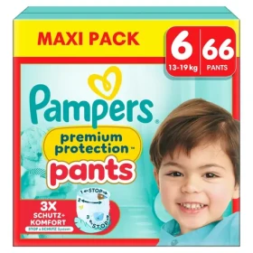 Pampers Premium Protection 13-19 kg (66 ks) / plienkové nohavičky / veľkosť 6 (13-19 kg) (8700216679176)