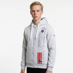 Geografické Nórsko Fogora DB 100 M WZ3066H/GN-Gray sieťovaná mikina S
