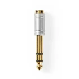 Nedis Stereo audio adaptér jack 6.35 mm (M) - jack 3.5 mm (F) strieborná / pozlátený (CAGC23930ME)