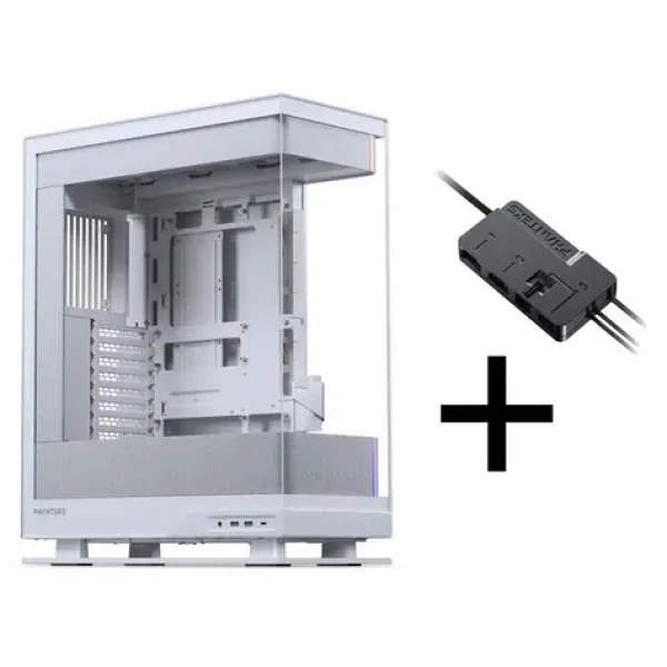PHANTEKS Evolv X2 Matrix biela / Skriňa / E-ATX / Midi-Tower / Tempered Glass / Nxlinq V2 HUB (GABU-728)