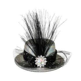 Rappa Mini klobúk strieborný s ozdobou