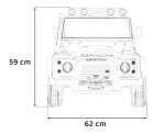 Mamido Detské elektrické autíčko Land Rover Defender 110 SVX Concept biele