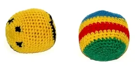 Hakysák loptička footbag háčkovaná