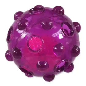 Dog Fantasy Hračka - Glow loptička z TPR gumy fialová 8 cm (454-13317)