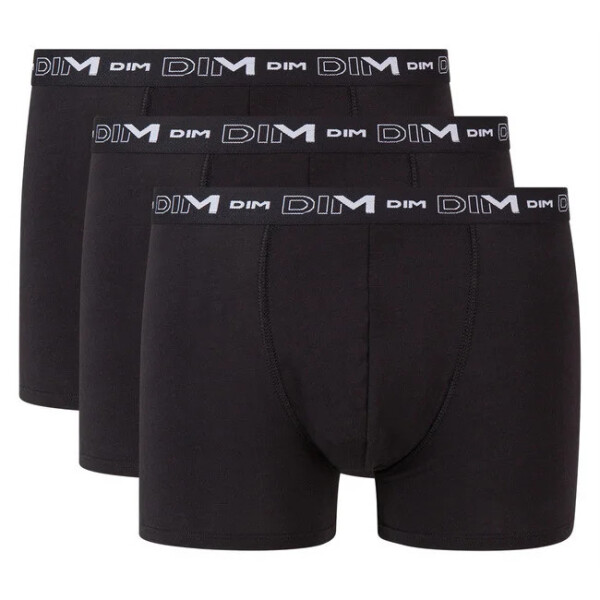 Pánske boxerky 3 ks COTTON STRETCH čierne - DIM L