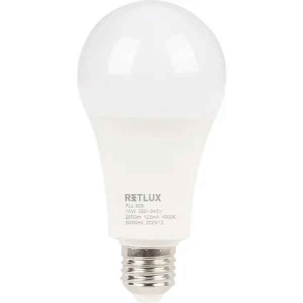 Retlux RLL 609 A70 E27 bulb 15W / 2050 lm / 4000K - studená biela / D (8590669358205)
