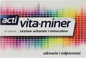 Aflofarm Vita-miner Zdravie a odolnosť / Výživový doplnok / 30 dražé (7381)