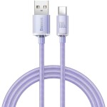 Baseus CAJY000405 Kábel USB-A (M) - USB-C (M) 1.2m fialová (CAJY000405)