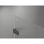 MEXEN/S - Lunar-F Duo sprchovací kút skladacie dvere 90 x 70, transparent, grafit metal 836-090L-070P-95-00