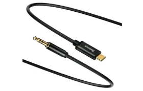 Baseus CAM01-01 Yiven Series Audio čierna / USB-C / Jack 3.5 mm / 1.2m (CAM01-01)