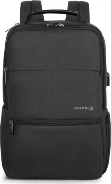 SWISSTEN GUIDE 15.6 čierna / Batoh pre notebook 15.6 / 19 L / USB výstup (55010100)