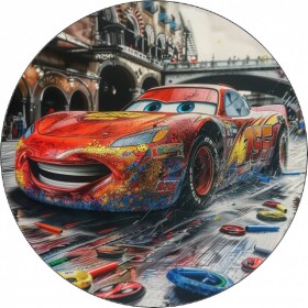 Jedlý papier Auto Blesk McQueen 19,5 cm - Pictu Hap - Pictu Hap