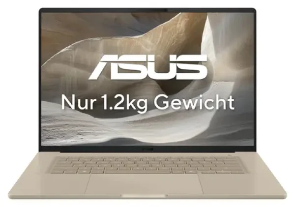Asus Zenbook A16 béžová / Notebook / 16" 2880x1800 OLED 120Hz / Qualcomm Snapdragon X2 Elite Extreme / 48GB / 1TB SSD (90NB17W1-M003M0)