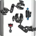 Ulanzi C017 / Magic Arm držiak s 2x klipsom a 3D hlavou / 1/4" závit (SB8395)