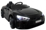 Mamido Elektrické autíčko Audi E-Tron GT s EVA kolesami a príjemným koženým sedlom - čierne