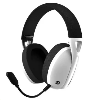 Canyon CND-SGHS13W biela / bezdrôtový herný headset / mikrofón / 2.4Ghz / BT 5.2 / USB-C / priestorový zvuk 7.1 / 40mm mien (CND-SGHS13W)