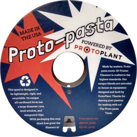 Proto-Pasta CFP1280 Original Carbon Fiber PLA vlákno pre 3D tlačiarne PLA plast 2.85 mm 50 g karbón 1 ks; CFP1280