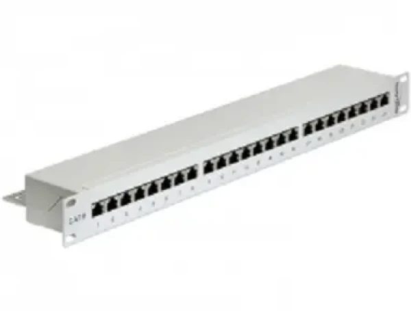 DeLock 19” Patch Panel / 24 Port / Cat.6 / šedá (43300)