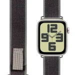 Obal:Me Textilný Remienok pre Apple Watch 42-49mm ML Grey/Green (57983126807)