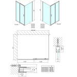 POLYSAN - EASY obdĺžniková sprchová zástena 1000x800 L/P varianta EL1015EL3215