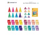 Mamido Connetix Tiles - Magnetická stavebnica trblietavý zámok