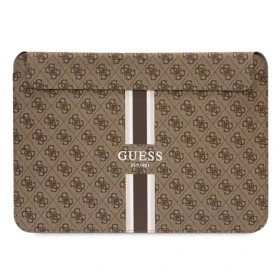 Guess PU 4G Printed Stripes Computer Sleeve 16 hnedá (3666339120542)