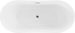 MEXEN - Montana voľne stojaca vaňa 180 x 80 cm biela bez krytu prepadu a zátky 52011808000-SS