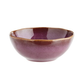 MADAM STOLTZ Kameninová miska Plum Reactive Glaze Small