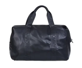 Childhome Prebaľovacia taška Mommy Bag Signature Vegan Leather Black (CWMBBSLBL)