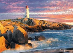 EUROGRAPHICS Puzzle Maják Peggy's Cove, Nové Škótsko