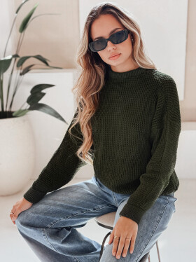 CAMERON dámsky sveter zelený FashionStreet MY1153 S