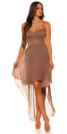 Sexy KouCla high low dress with Sexy insight