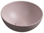 SAPHO - MINOR betónové umývadlo na dosku, priemer 26cm, ružová mat MR26021