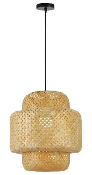 Immax BOHO HILO bambus / Závesné svietidlo / D38 cm / E27 (08267L)