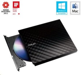 Asus SDRW-08D2S-U LITE (retail) čierna / DVD±RW ext. napaľovačka / slim / USB 2.0 (90-DQ0435-UA221KZ)